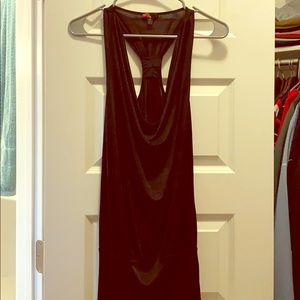 Juniors size medium black scoop neck tank